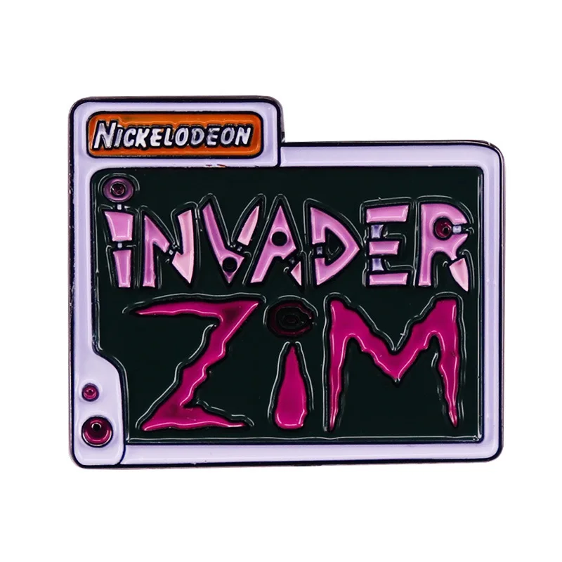 Alien Invaders ZIM Pin Cartoon Movie Badge Decoration