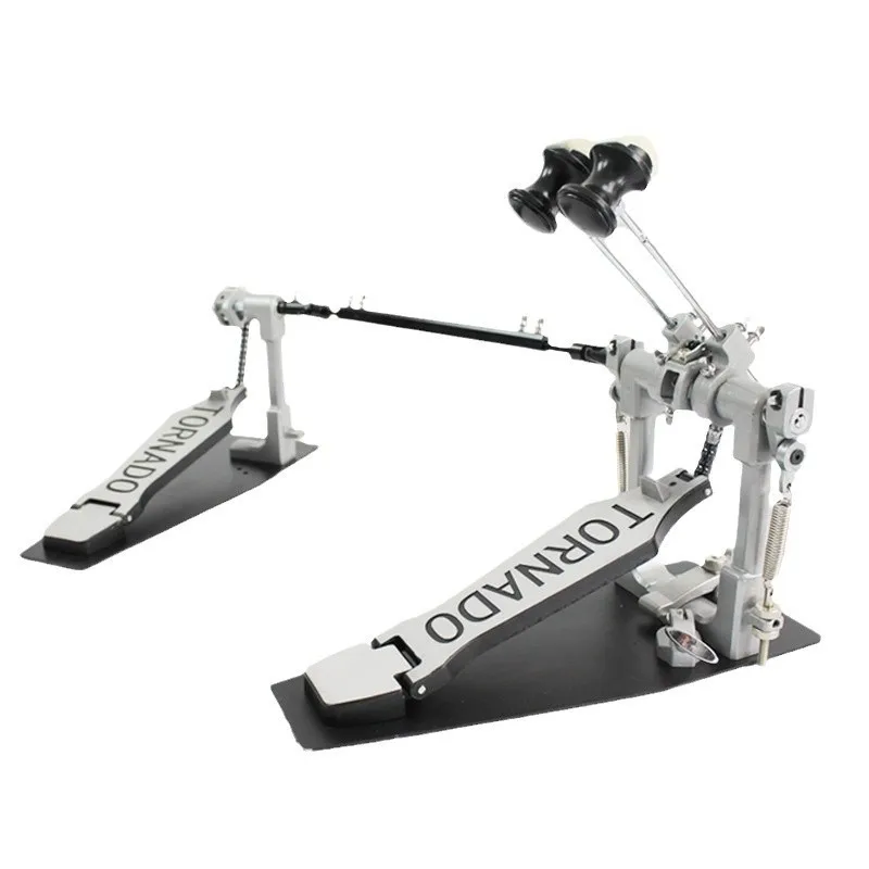 2 Chain Cam Power Dual Pedal for Electronic and Acoustic Drums, Universal Foot Pedal