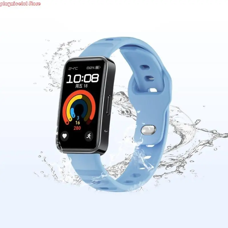 Bracelets liberación rápida E8BA Banda silicona Correas cinturón transpirable para banda 10/9