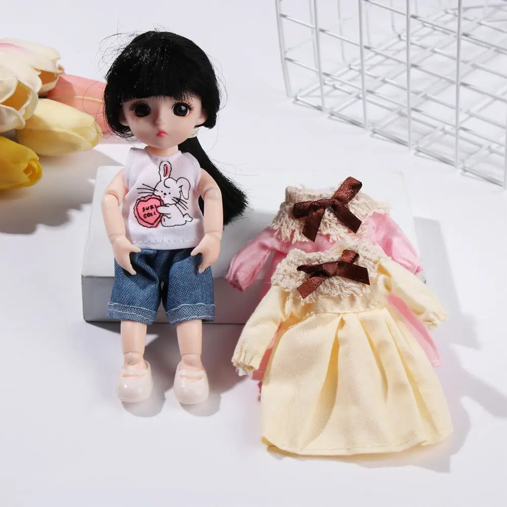 DIY Wedding Party Dollhouse Handmade  Outfit Changing Dressing Game 16~17cm Dolls Dresses  Clothes and Accessories