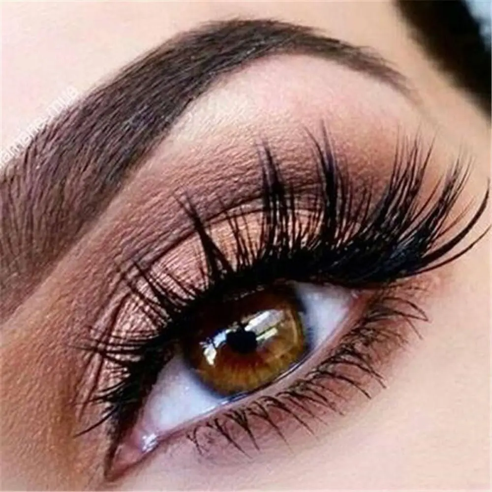 Strumenti per il trucco degli occhi senza crudeltà Strisce complete Trucco di bellezza fatto a mano Ciglia finte lunghe naturali Capelli di visone finto 3D soffici e soffici