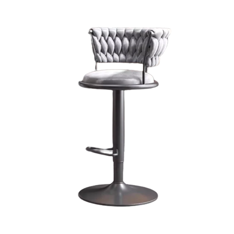 Elegante Lounge Bar Stool, cadeira minimalista, alta qualidade, giratória moderna, cadeira nórdica, ajustável, confortável, móveis Barkrukken