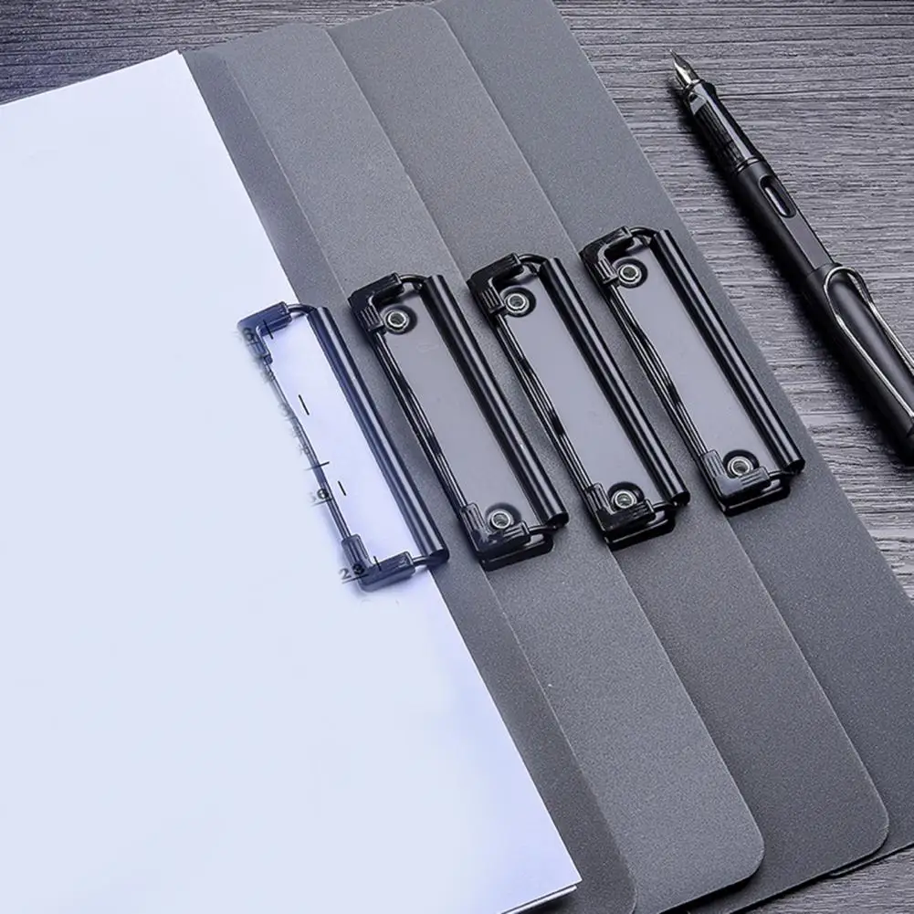 Папка-клипса А4 для записей, зажим для записей, двойные клипсы, органайзер для школы и офиса, стационарный профиль, папка для файлов