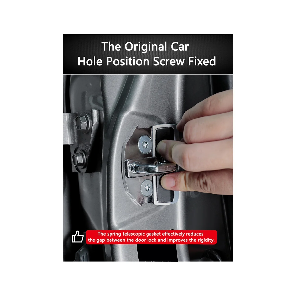 مشبك قفل باب السيارة TRD ، مثبت محسن ، مزالج حامي ، سدادة لكزس ، تويوتا ، القضاء على مساحة الضوضاء