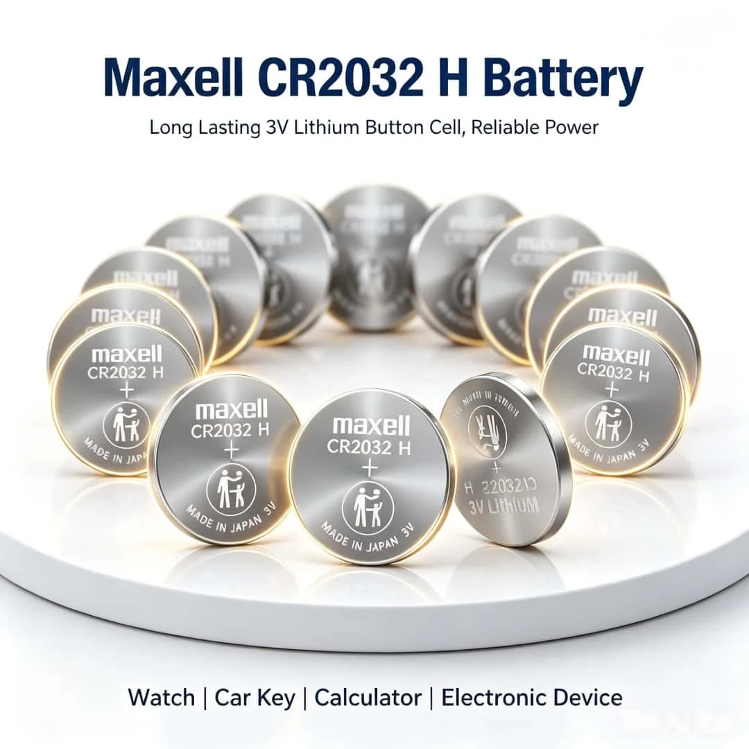 Maxell  2-100PCS CR2032H 3V Lithium Coin Battery 240mAh CR2032 LIR2032 ML2032 Computer Motherboard Remote Key Watch Electronic