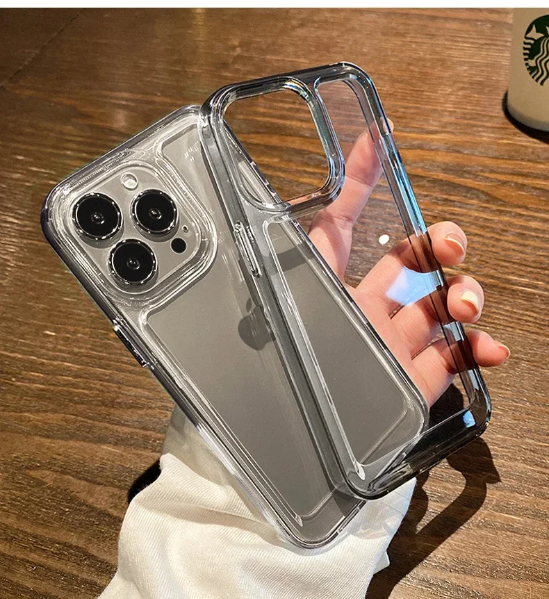 Прозрачные Акриловые телефонные чехлы для iPhone 15 16 Pro Max 11 12 13 14 Pro Max 15 14 7 8 Plus X Xs Max Xr, чехол