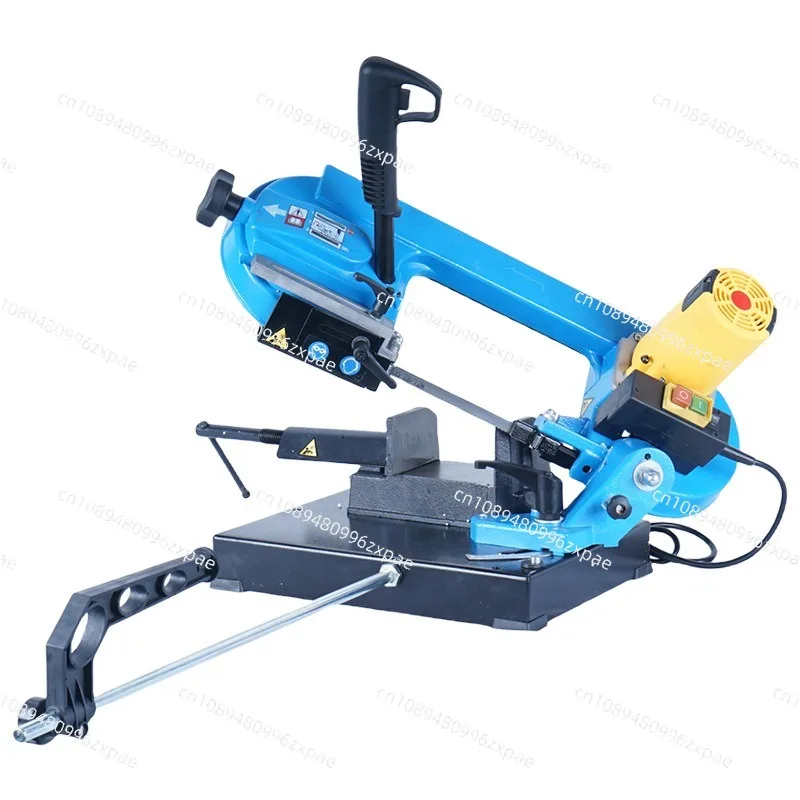 Mini horizontal metal band saw stainless steel cutting machine woodworking dual purpose bench electric saw