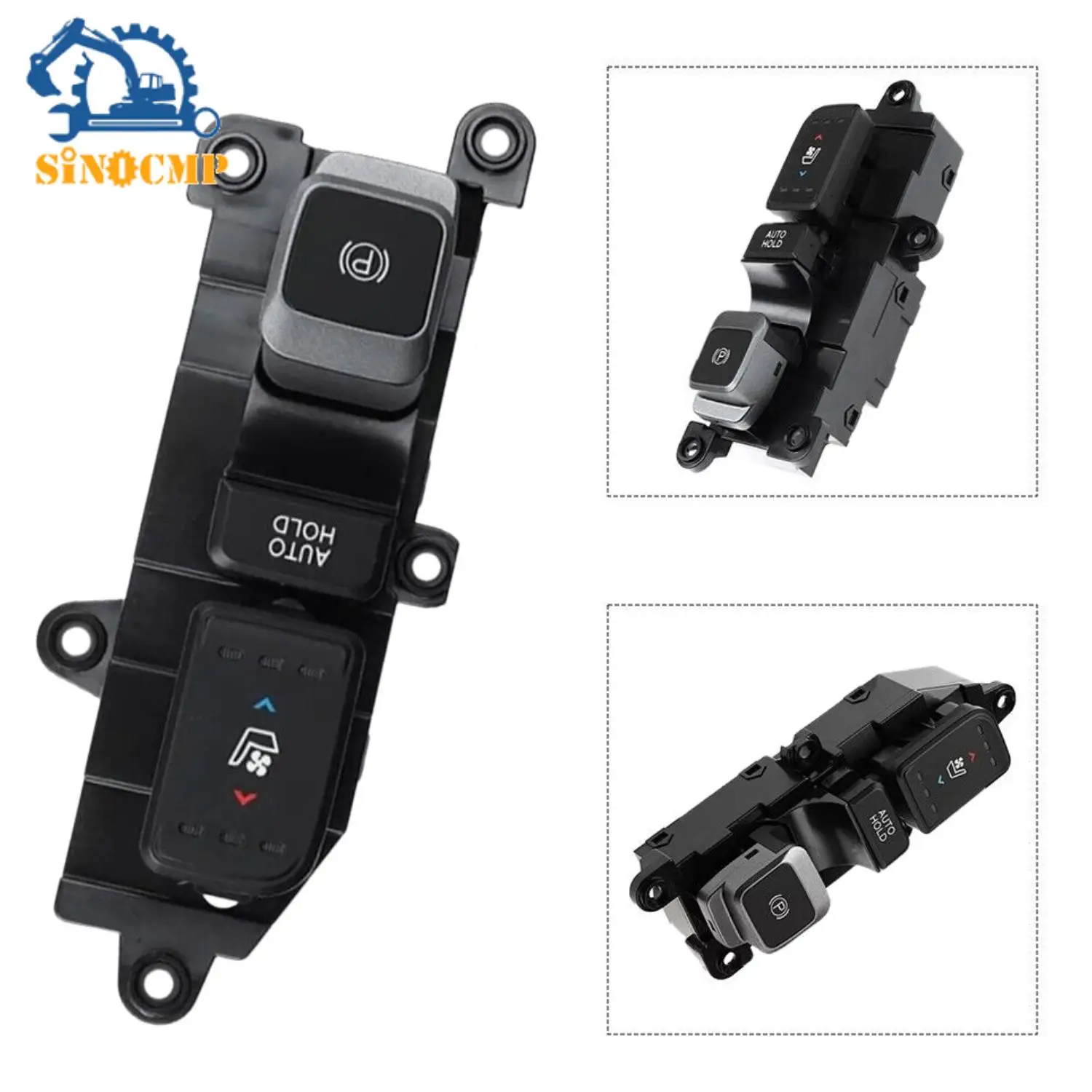 

1 шт. 93310-2W315 LHD автомобильный стояночный тормоз, кнопка переключения обогрева сиденья для Hyundai Santa Fe Sport XL, аксессуары для салона автомобиля