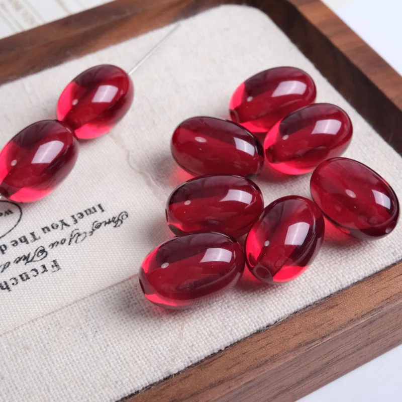 5pcs Oval Shape 19mm x 13mm Glossy resin Loose Beads For Jewelry Making DIY Crafts Findings