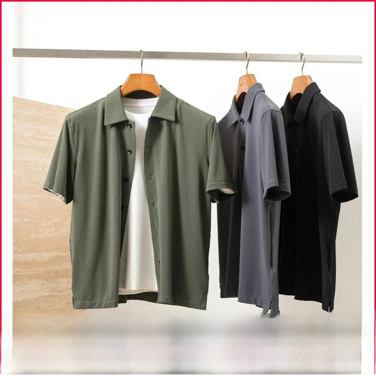 

Прохладный дышащий мужской ort Sve Bubble irt эластичный легкий кардиган с кондиционером, летнее новое поступление, повседневный irt