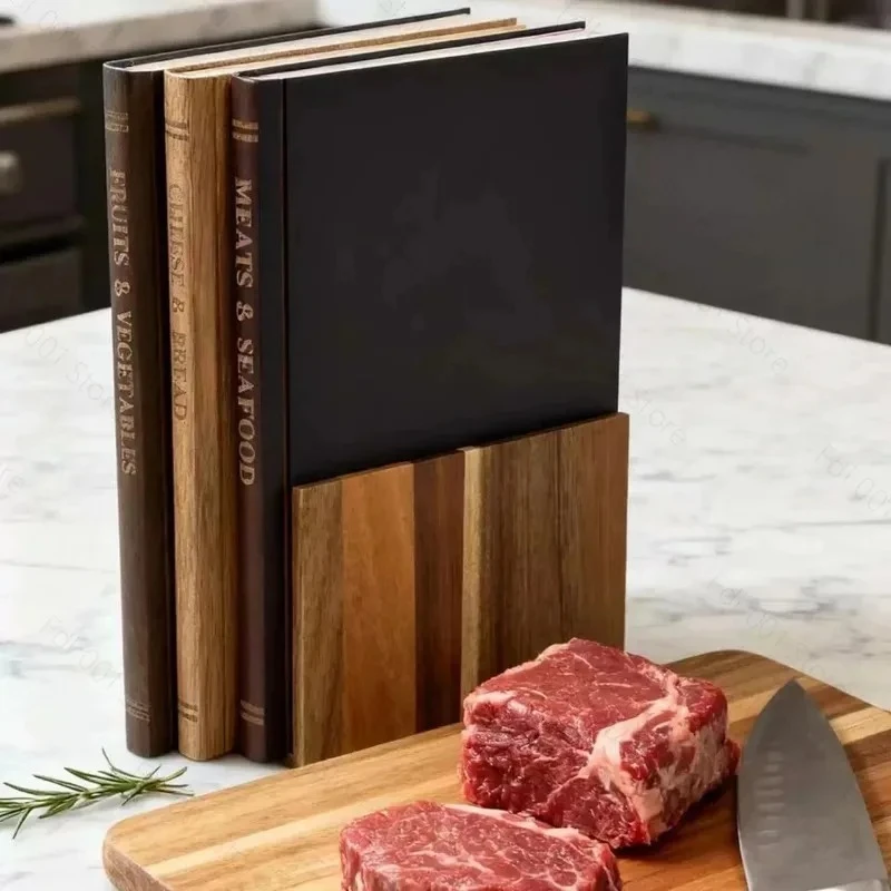 Wooden 3-Piece Book-Shaped Cutting Board Set Solid Wood Kitchen Chopping Board