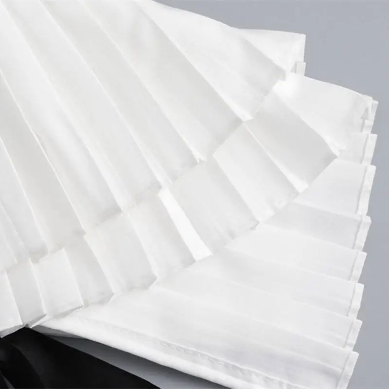 

652F Tie Pleated Collar Girls Detachable Victorian Collar Lapel Preepy Look Cosplay Victorian Pleated Shawl Collar