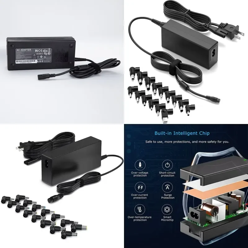 Professional 120W Universal Laptop Power Adapter New DC Output Notebook Power Supply with Universal Plugs for US UK EU AU