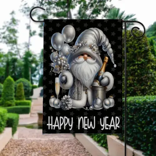 Happy New Year Flag, New Year House Flag, New Year Garden Flag, 2025 Flag GGP FFL EEN AAL HHM WZZ yyi