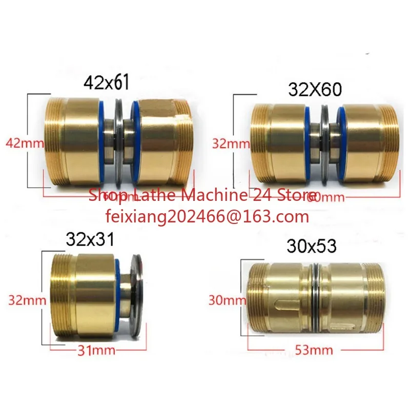 

1pc WEDM Copper Pulley Roller 42*63mm Guide Wheel Assembly 32*60mm Brass for CNC wire cut machine