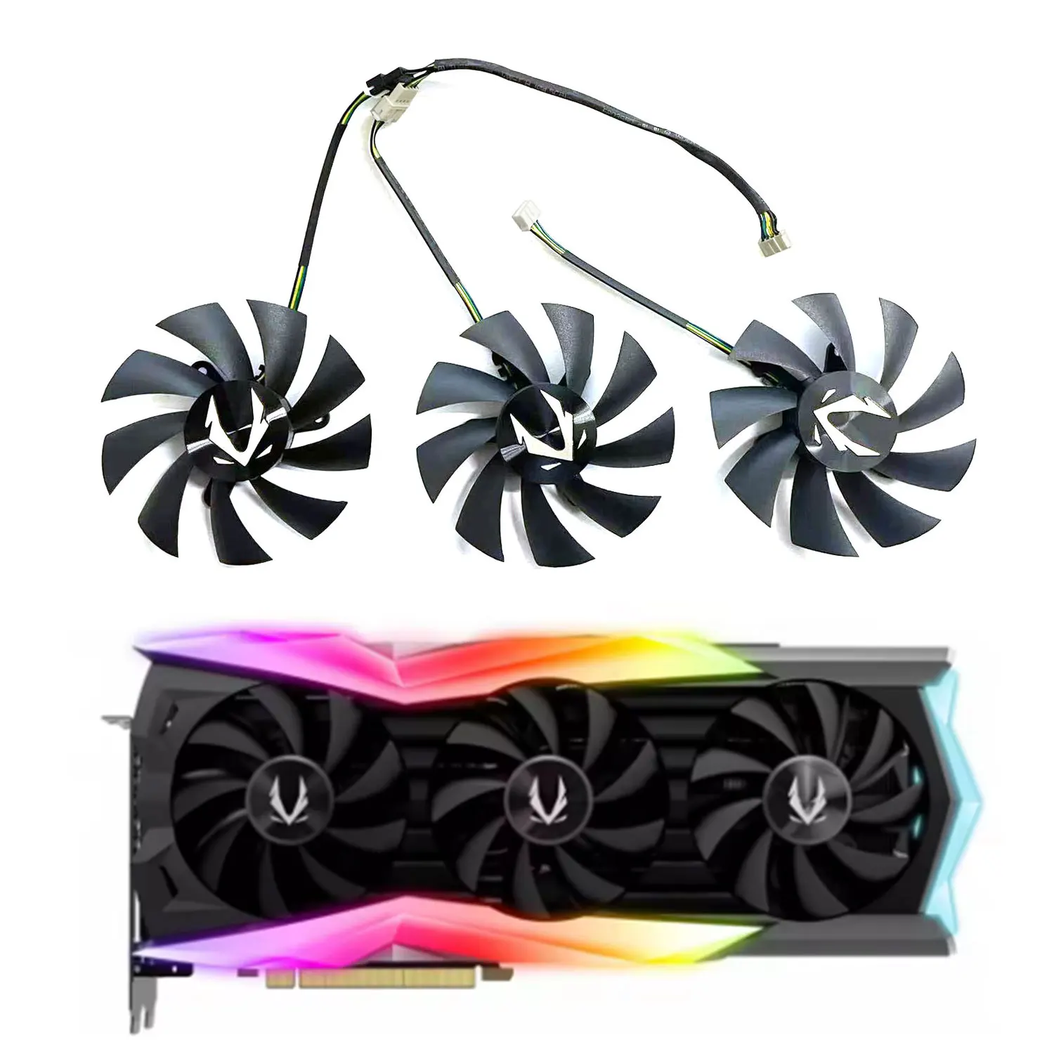 

Suitable for ZOTAC GAMING GeForce RTX 2080 2070 2080 Ti AMP Extreme graphics card 87MM 4PIN GA92S2U GPU replacement fan