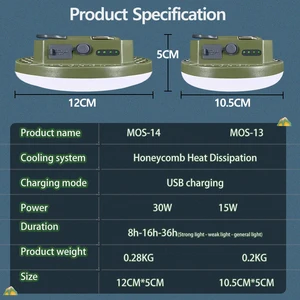 MOSLIGHTING-LED مصباح التخييم ، إضاءة الجو المحمولة في الهواء الطلق ، خيمة فانوس خفيفة الوزن ، مصباح معلق عالي القوة مع مغناطيس أفضل 8 مصباح يدوي للمبيعات للعلاج بالألوان - رقم 5