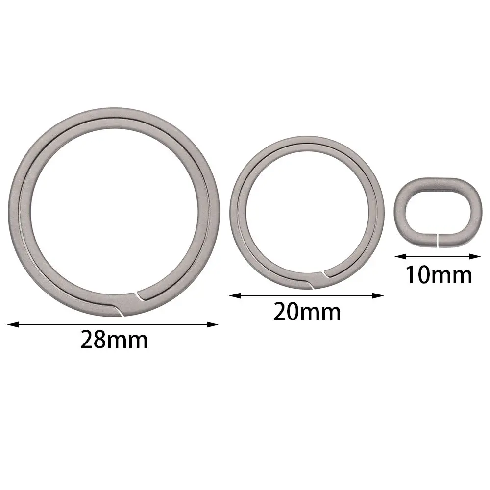 Real Titanium Alloy Key Rings Keychains Buckle Pendant Super Lightweight Man Car Keychain for Male Creativity Gift