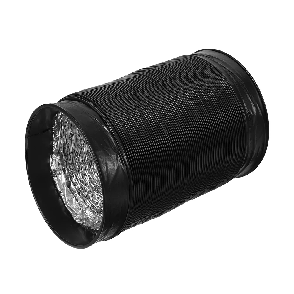 150mm Thickened 1m Flexible Black PVC Vent Hose for 100mm Dryer Duct Hose Drum Dryer Exhaust Ventilation