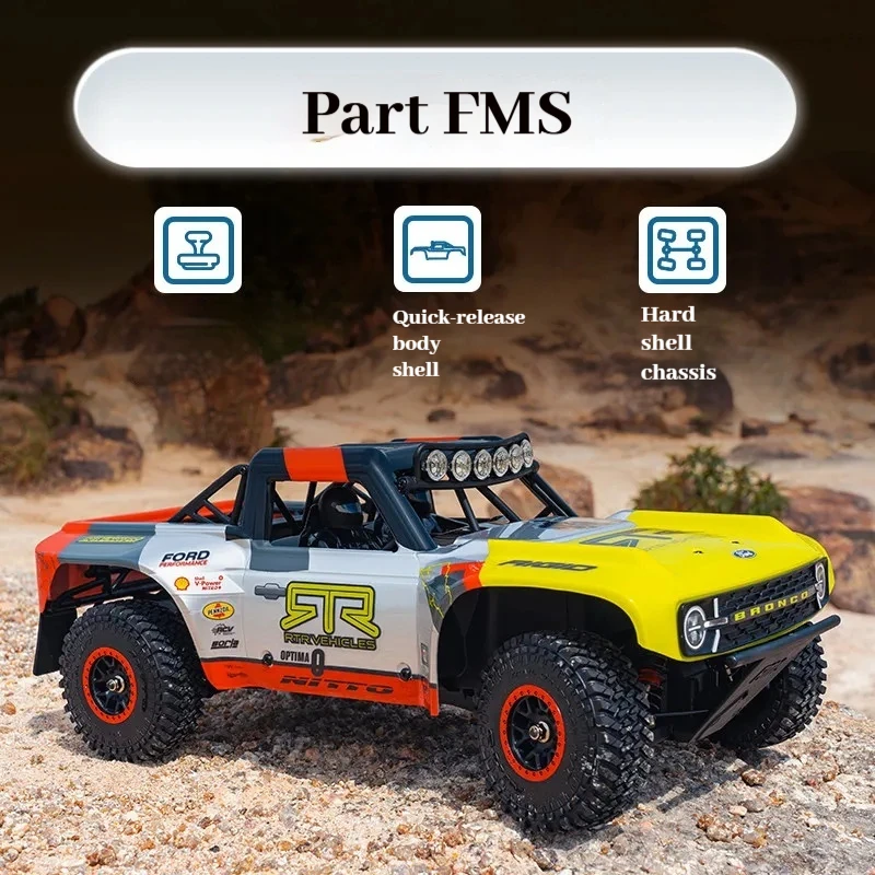 Fms Fcs18 1 18 Remote Control 4WD Electric Off Road Racing Truck Rtr Removable Hard Shell Chassis Hobby Enthusiasts