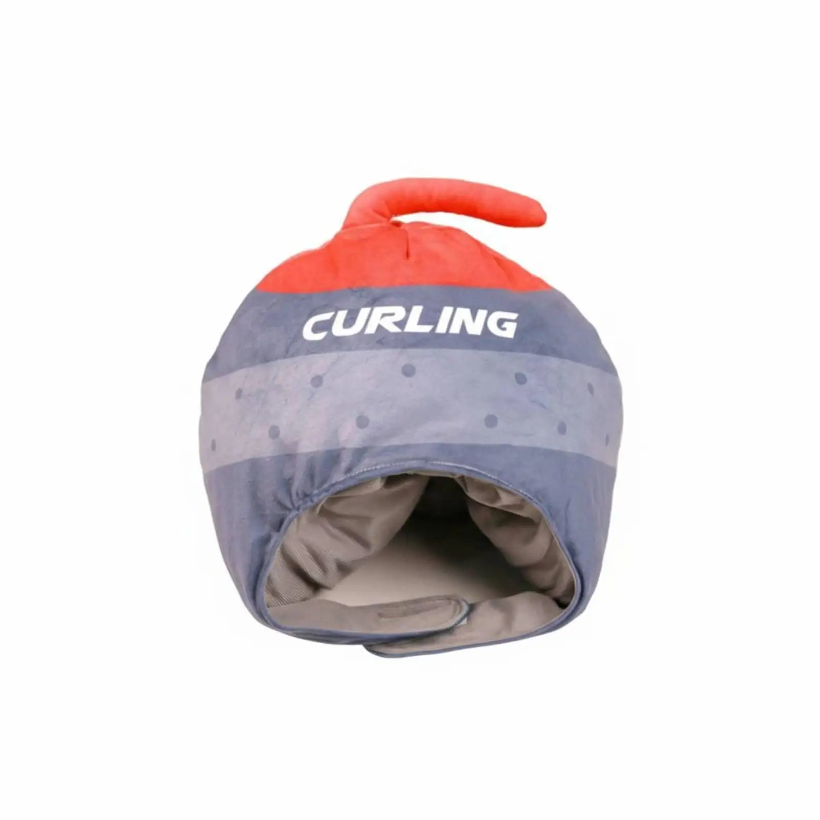 Plush Cartoon Headgear Ice Sliding Stone Cap Funny Hat for Winter Party Festive Decoration and Event Costume Accessory
