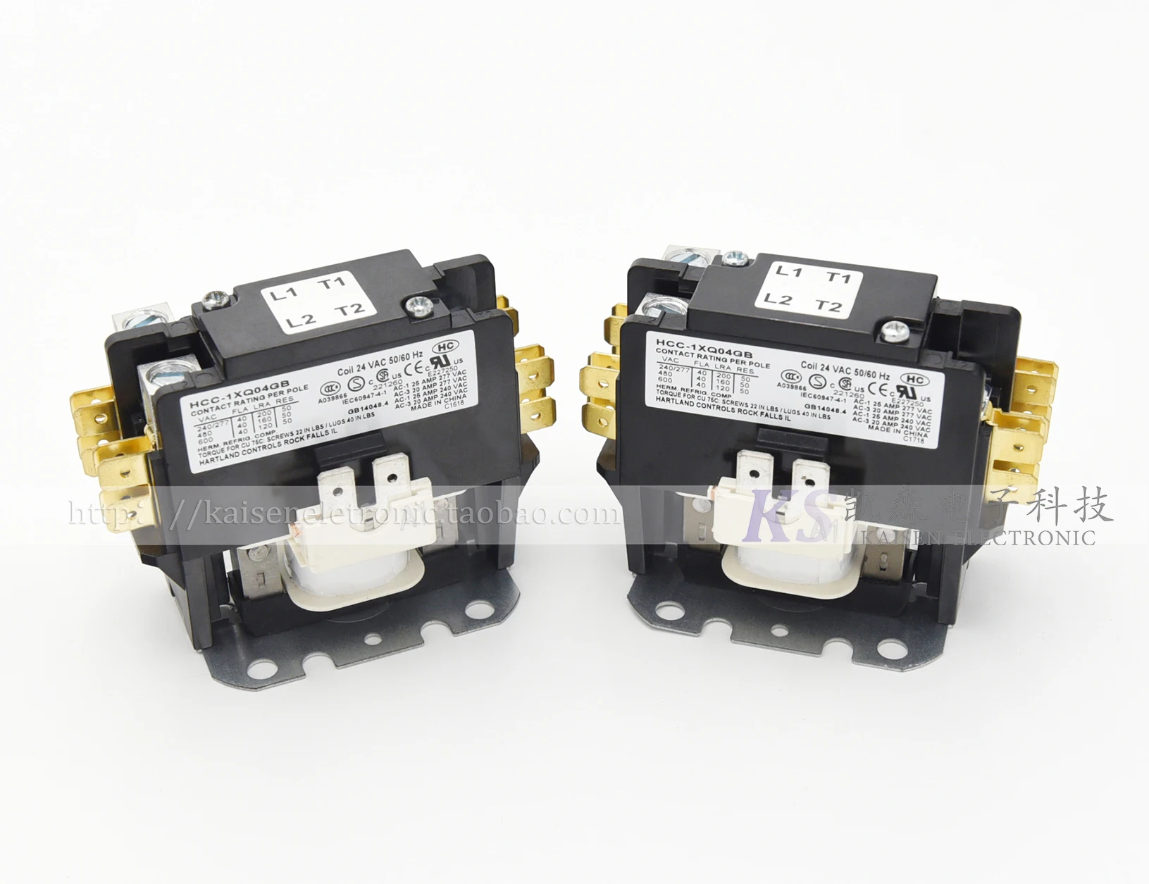 24VAC 40A HCC-1XQ04GB UL Pha Ống Dẫn Khí Emerson Điều Hòa Mỹ AC Contactor