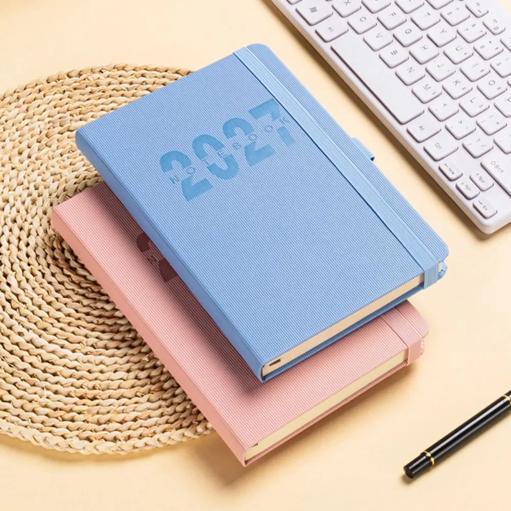 Multi-Purpose A5 2027 Planner 365 Days English Agenda Book with Monthly & Weekly Plan Pages Efficiency Journal School Office