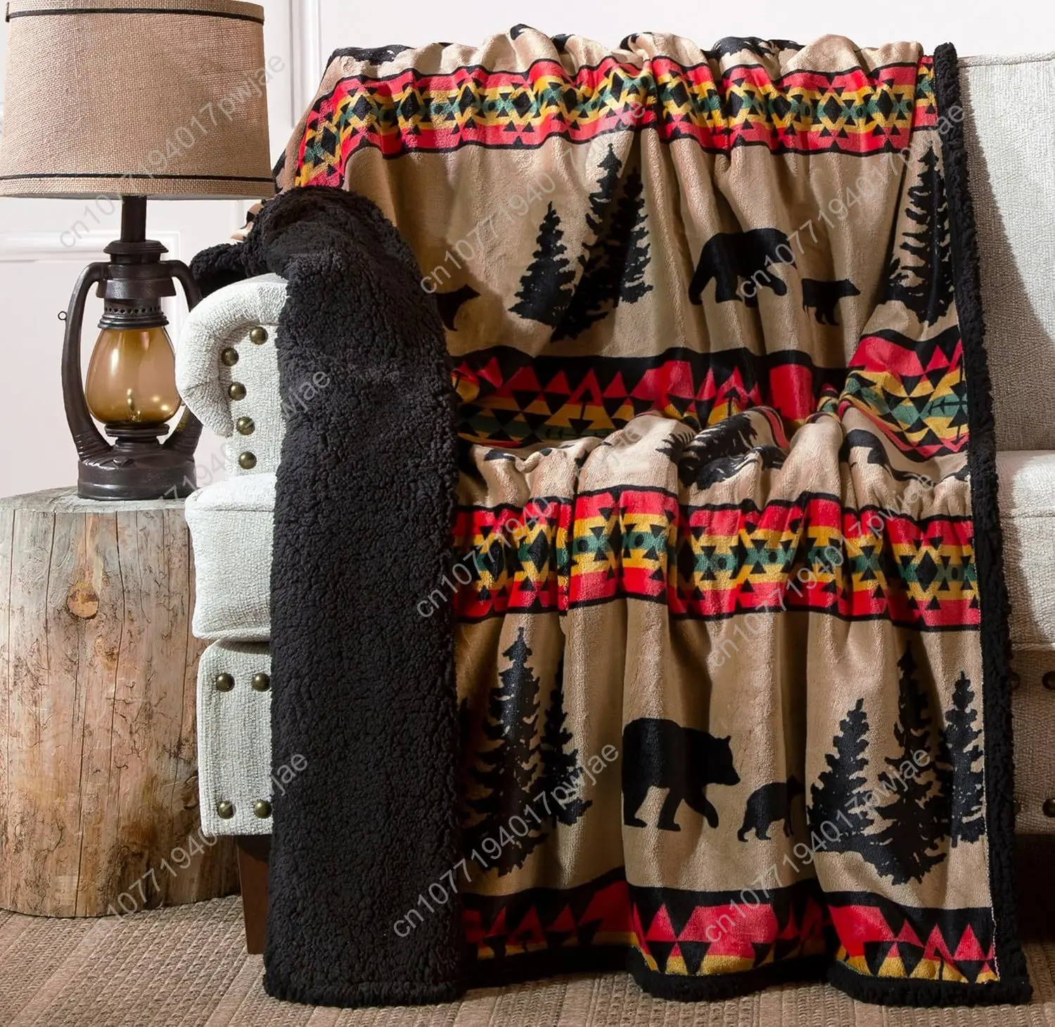 CARSTENS, INC. Ultra Premium Super Soft Plush Sherpa Fleece Oversized Throw Blanket 54