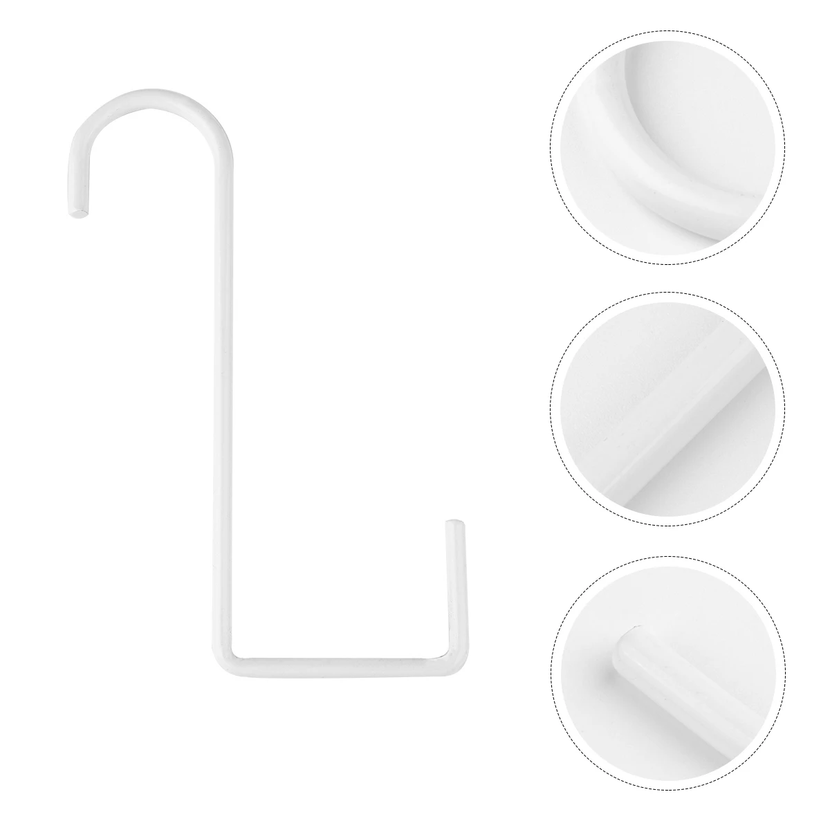 

6pcs Flower Pot Hooks Heavy Duty Rust Proof Minimalist for Hanging Plants Indoor Outdoor Wall Mount White Railing Brackets