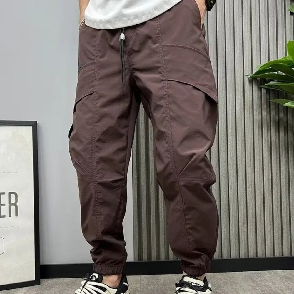 Ruffian Handsome Men Hiking Pants Big Pocket Invisible Open Crotch Outdoor Sex Overalls Men's Loose Casual Trousers High Street
