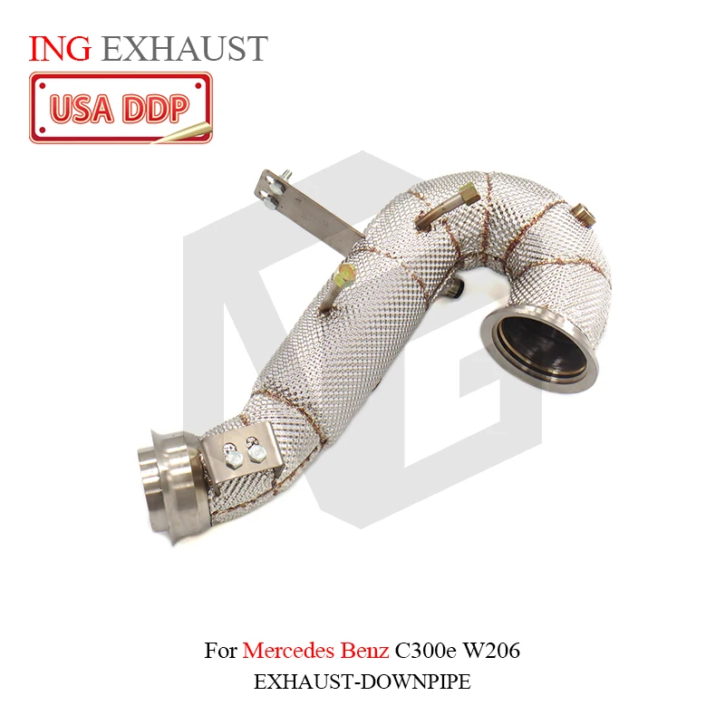 

ING Downpipe for Mercedes Benz C300e W206 Engine Right Hand Header Power Nozzle Performance Tube Exhaust