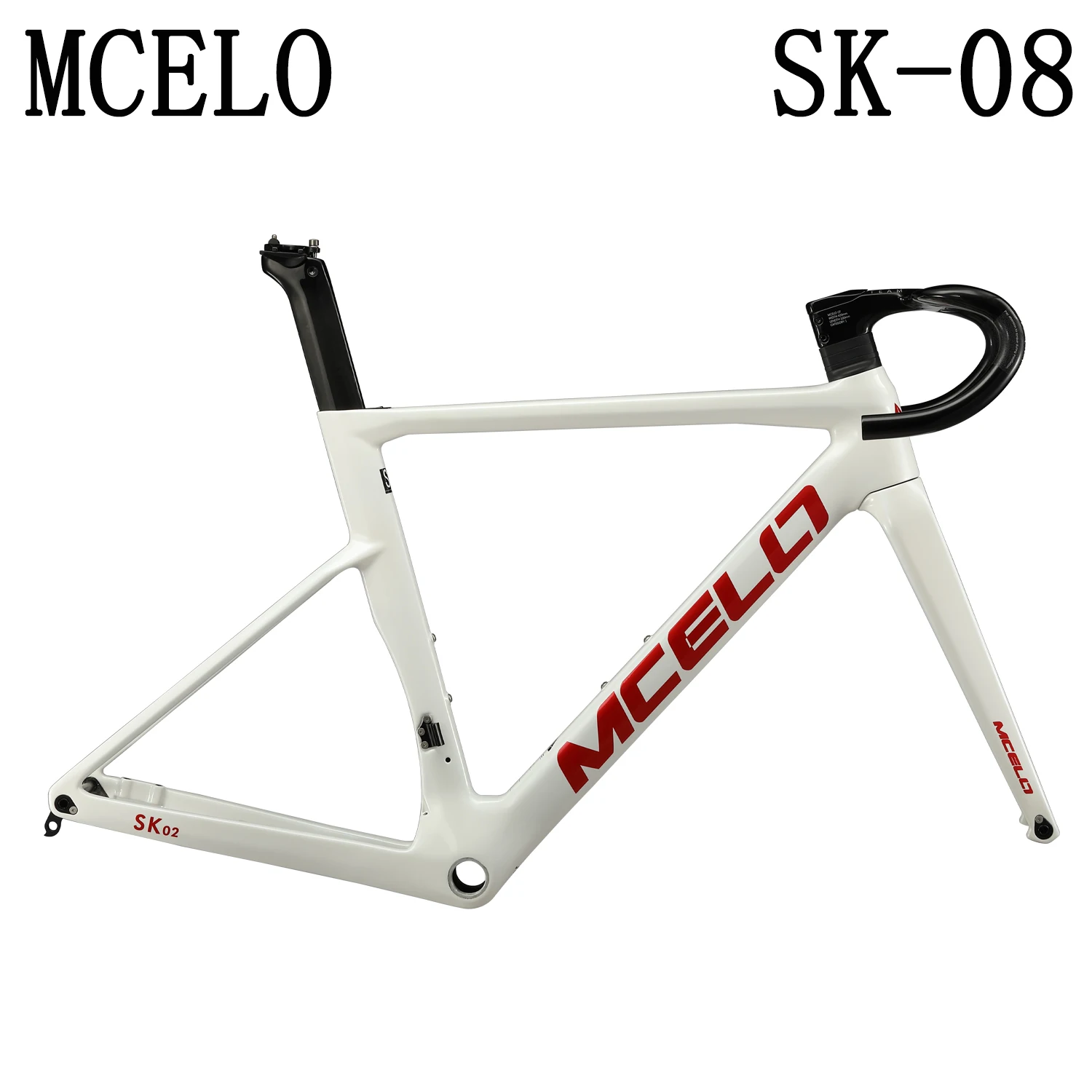 MCELO Carbon Fiber Disc Brake for Road Frame Cycling Disc Brake Aerodynamic Frame Set Ultra Light Hard BSA Axle Road Frame