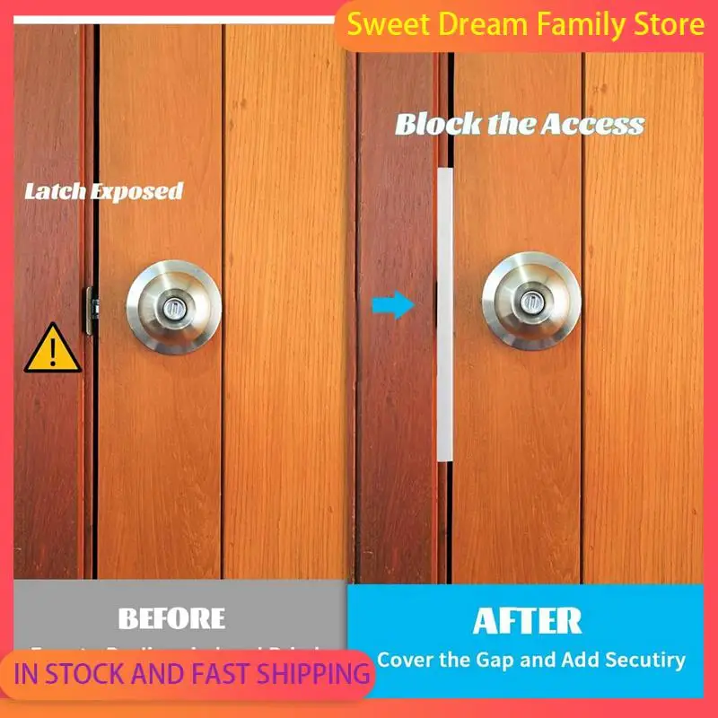 

SDFC-4 Pcs Door Latch Guard Plate Outswing Angle Latch Protector Door Latch Cover Latch Shield L Shaped Security 11Inch