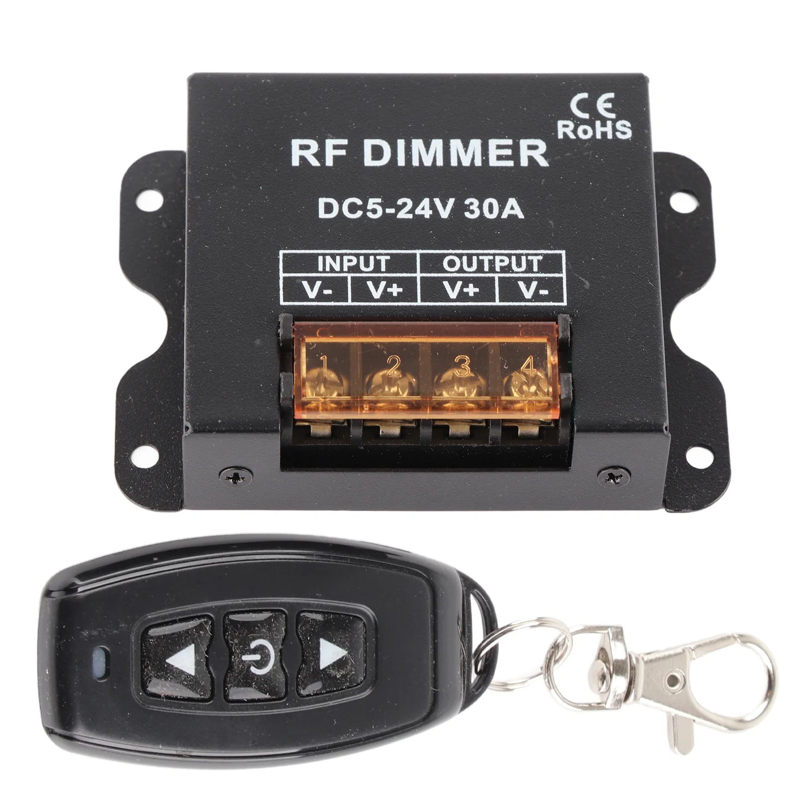 Controlador de dimmer de cor única LED 3 teclas RF Controle remoto sem fio de grande potência