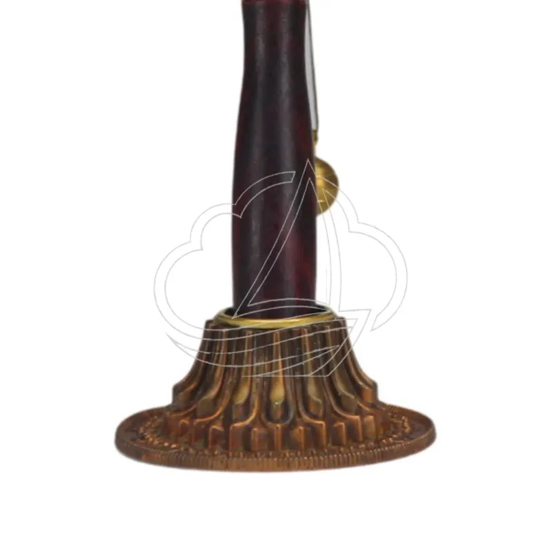 Tibetan Hand Spinning Prayer Wheel Six Word Mantra Handheld Rotatable Ornament with Display Base