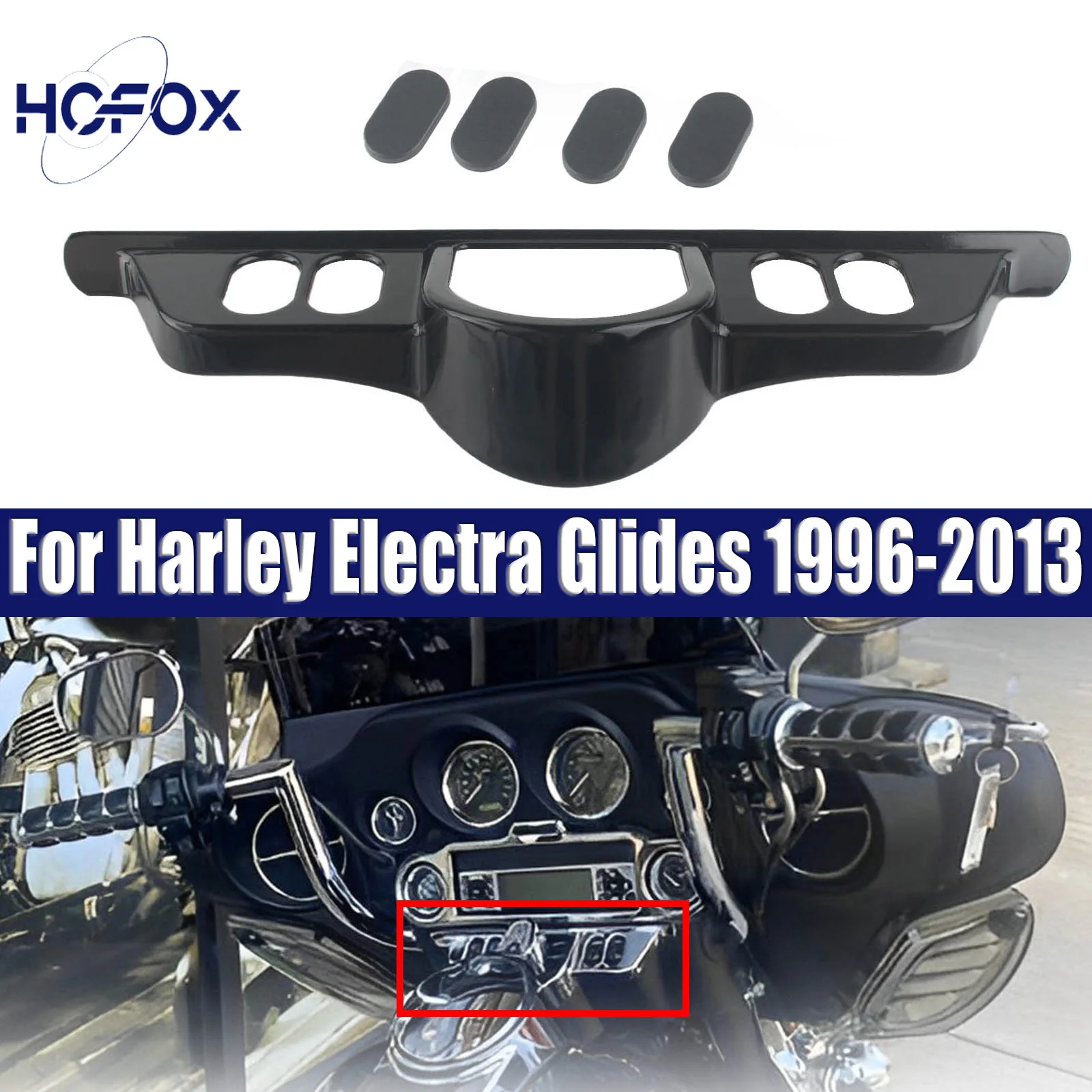 

For Harley Electra Glides 1996-2013 Inner Fairing Cover Switch Cap Kit