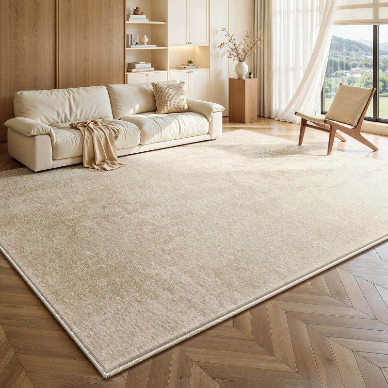 Large Area Carpets for Living Room Cream Style Bedroom Decor Fluffy Soft Carpet Thick Plush Lounge Floor Mat Washable Study Rug