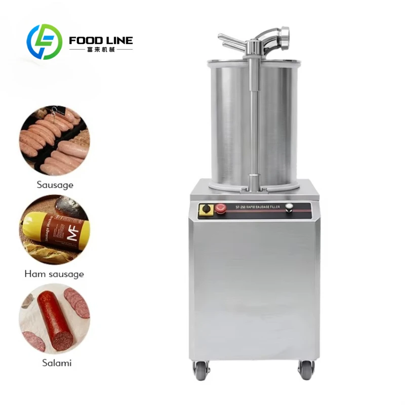 Customized Commercial Stainless Steel Hydraulic Engine-Powered Automatic Electric Sausage Stuffer Filler Machine Meat Product