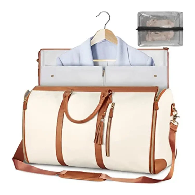 Borsa da viaggio alla moda per donna-Organizer per abbigliamento pieghevole con opzioni di archiviazione facili, perfetta per viaggi d\'affari e