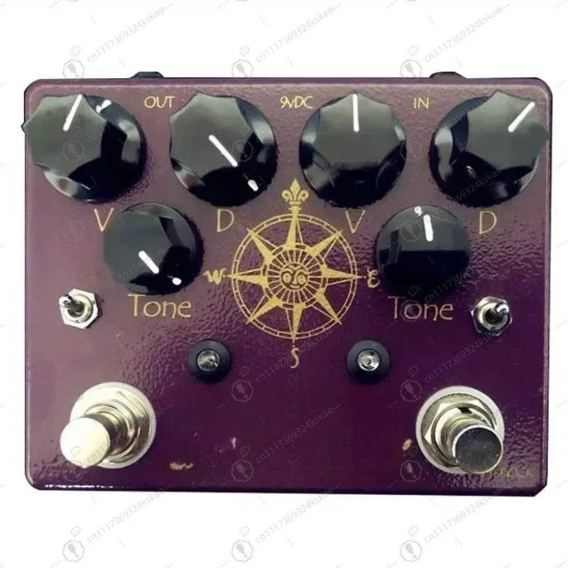 King Of Tone Single‑Block Guitar Effects Pedal, LY‑ROCK High‑Spec Overdrive Excitation Stompbox for Electric Guitar Performance