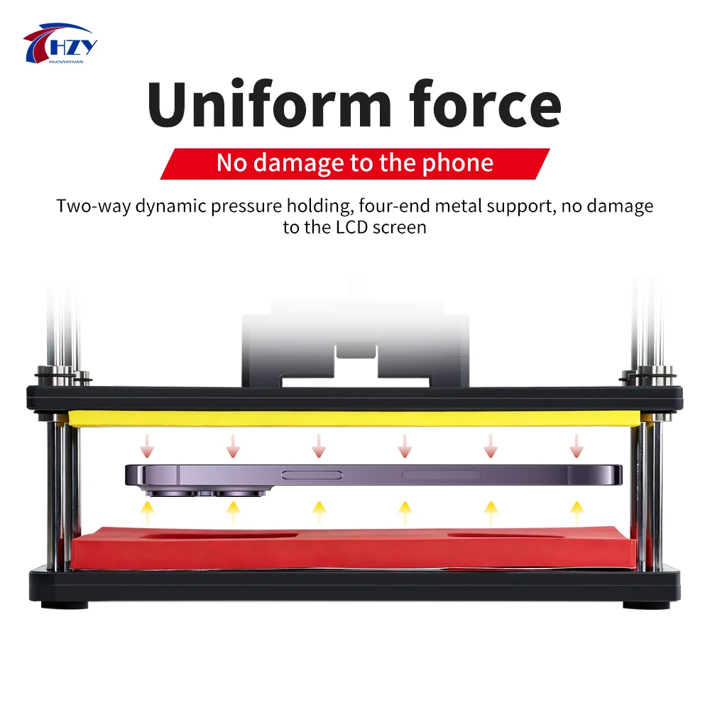 HZY EX-12 Universele drukhoudplatform Bevestigingsarmatuur voor mobiele telefoon LCD-scherm Achterkant Reparatie Handgereedschap