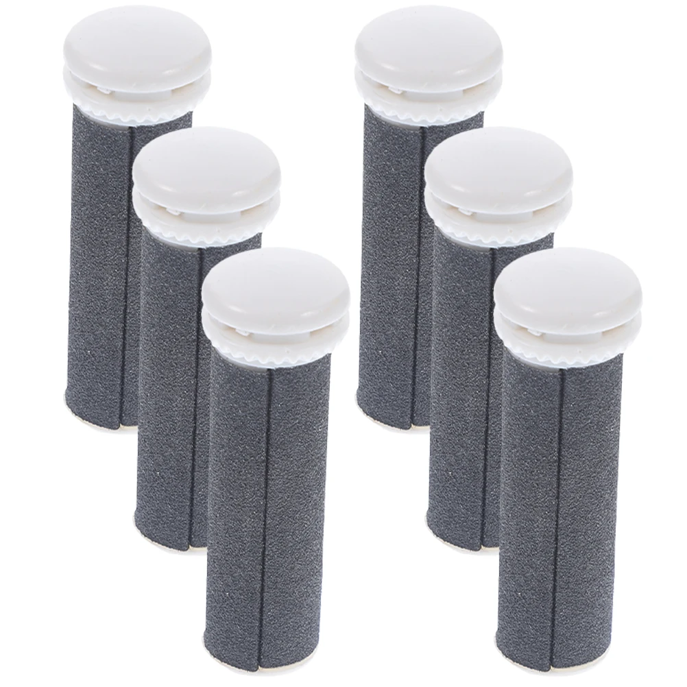 

6 Pcs Foot File Roller Heads Replacement Electric Callus Removers Grinders Refills Cleaning Supplies Nail Files Tools