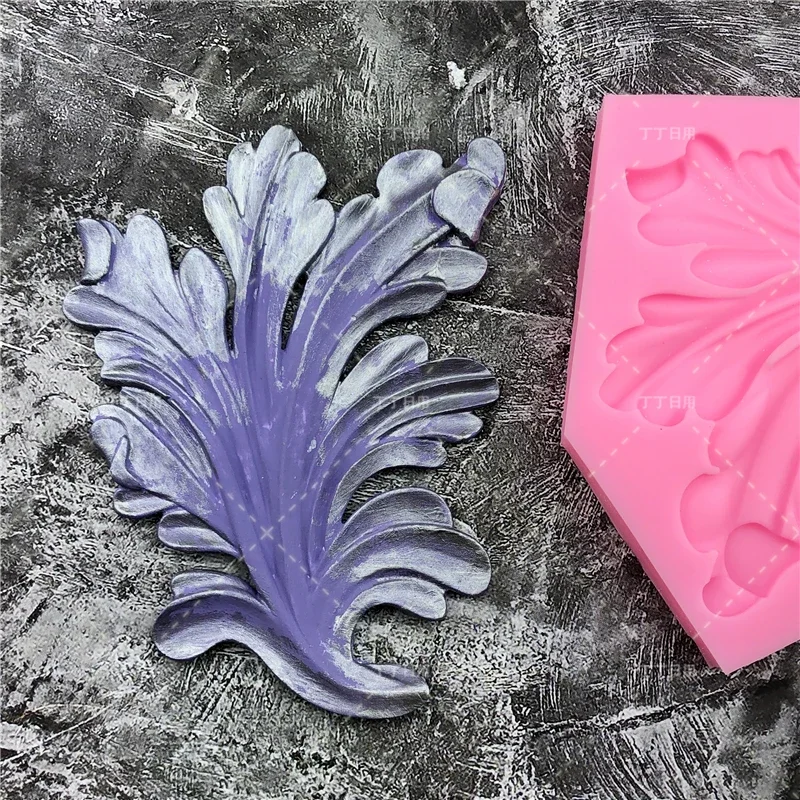 Soft Classic Flower Totem Chocolate Silicone Mold Fondant Cake Jelly Decoration Baking Tool Moulds Reusable Material