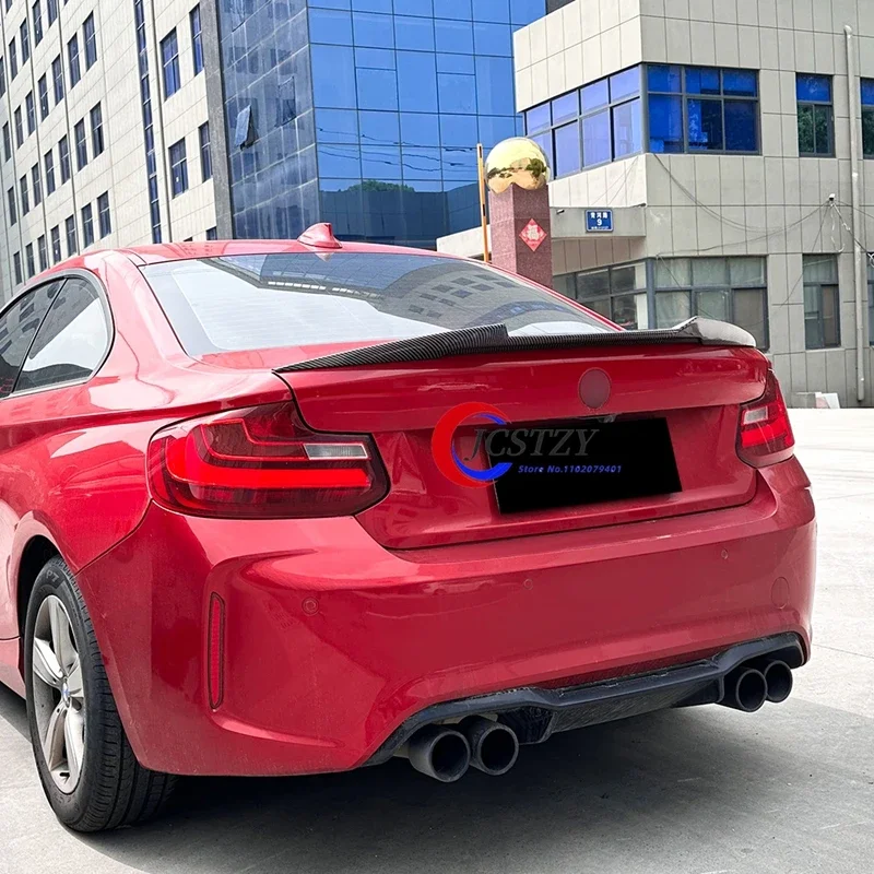 M4 tyle Gloosy Black Rear Spoiler Trunk wing For BMW 2 Series F22 2 F87 2014-2020