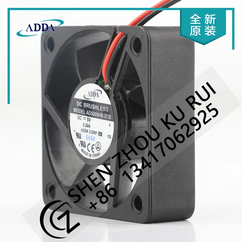 New ADDA 12V 24V 48V DC 5V 0.30A AC EC 5015 50X50X15MM 5CM 2-wire USB PWM motherboard speed regulation AD5005HB-D7B cooling fan
