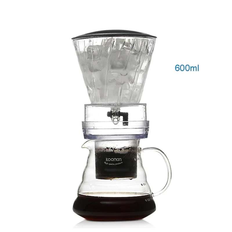 

Home drip type glass espresso drip kettle drip machine, new reusable filter, barista tool, cold brewing coffee pot