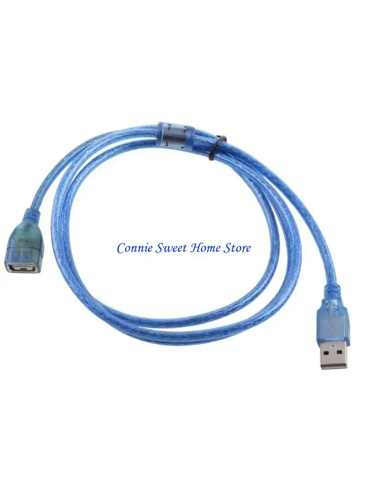 

LXAF Blue USB 2.0 5 футов 1,5 м новый прозрачный удлинительный кабельный разъем «папа-мама»