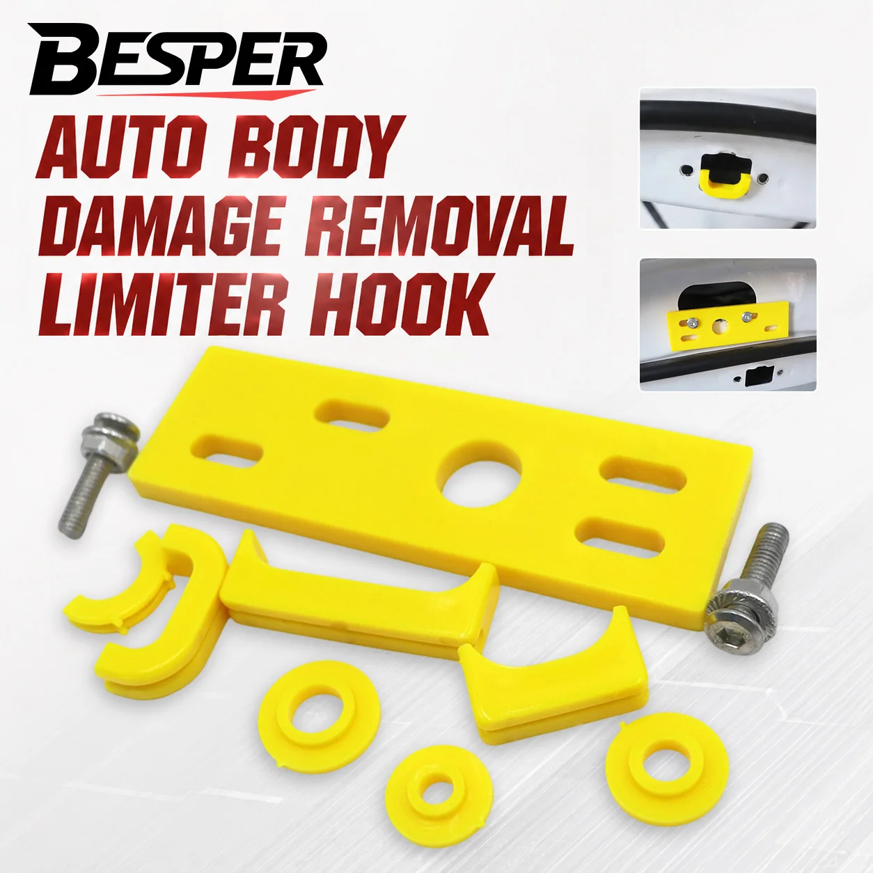 

Car Dent Repair Tools Auto Body Damage Removal Limiter Hook Auxiliary Dent Repair Set Car Body Repair Tool Accessories