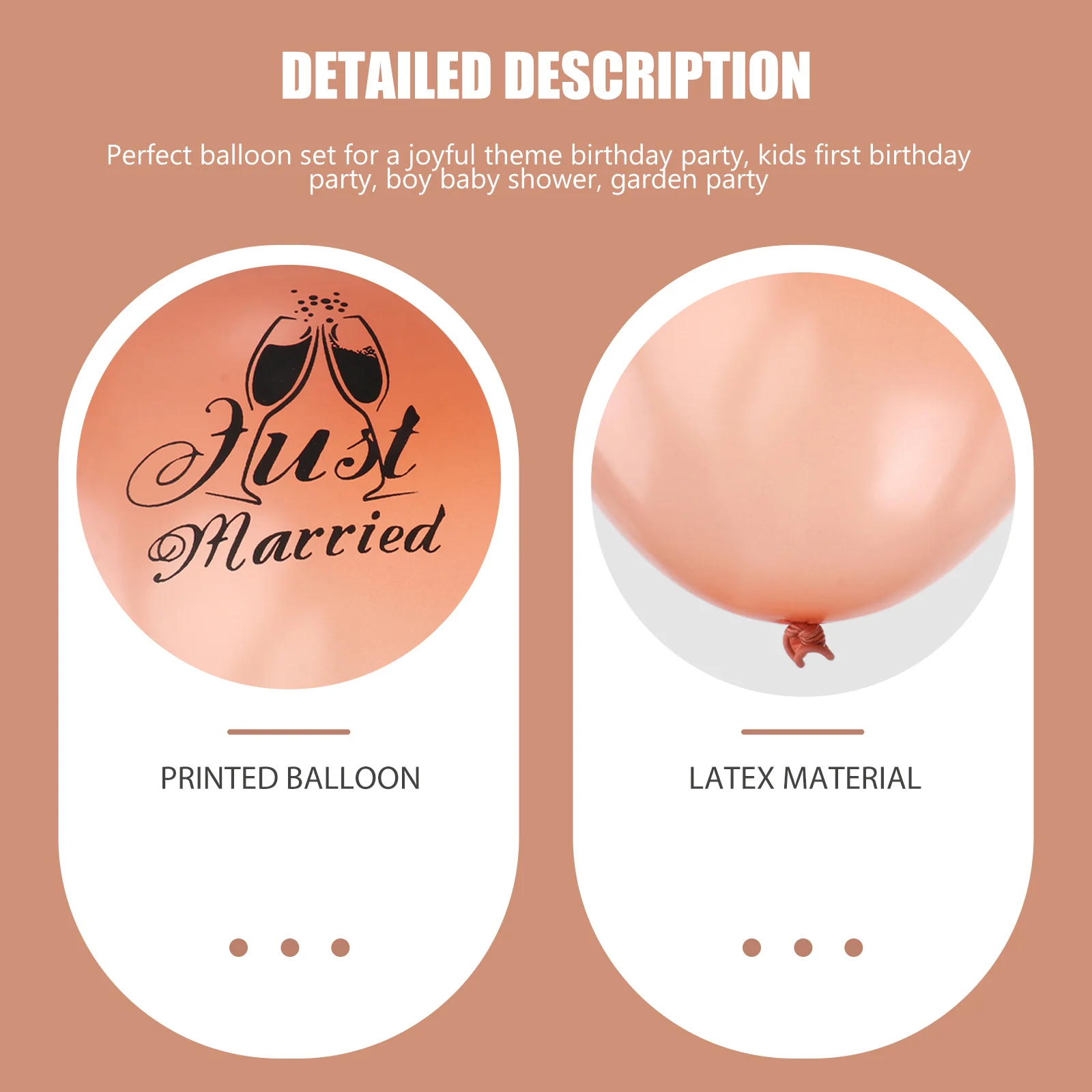 

20pcs Wedding Balloons Bridal Party Decorations Just Married Bride Photo Prop Supplies Latex Balloons For Wedding Party