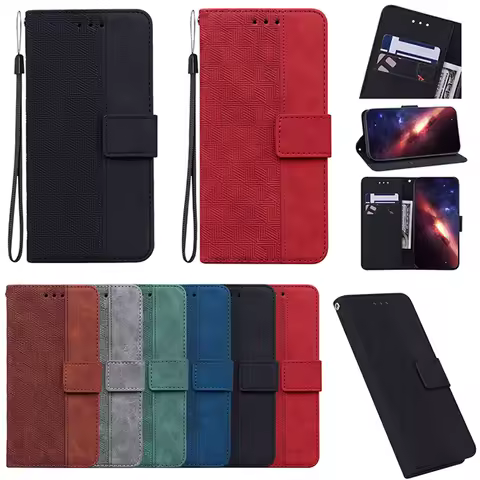 Leather Wallet Phone Case For Samsung Galaxy A26 A25 A24 A23 a22 A22S A16 A14 a15 A13 A12 4G 5G LTE Fashion Flip Cover Card Slot
